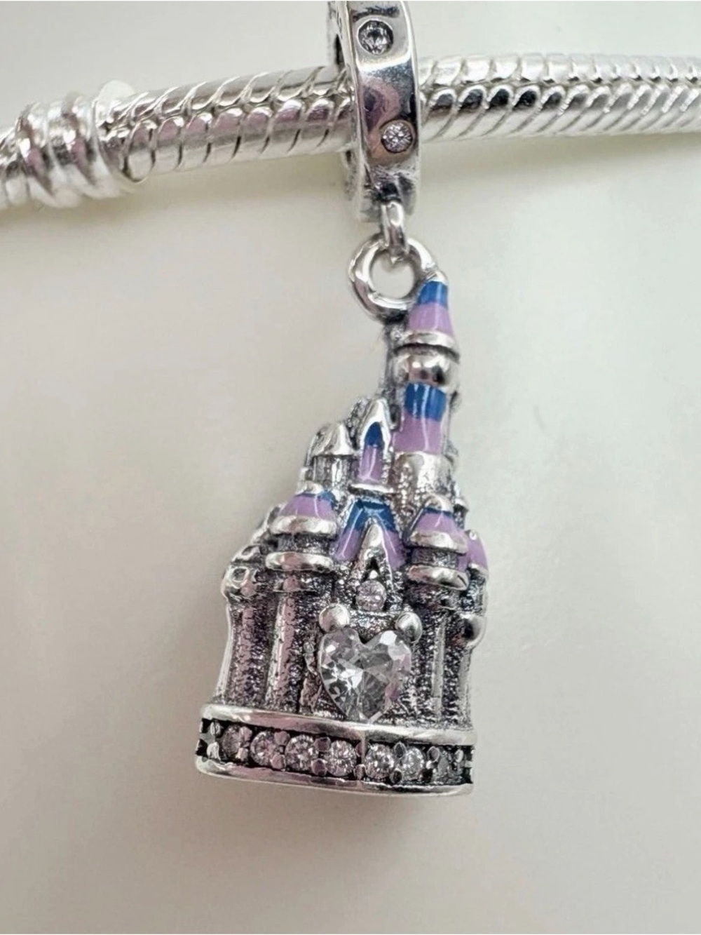 Pandora Disney Cinderella Castle Dangle Charm S925 ALE Disney Parks Silver New